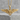 Naval Aviator Wings Pendant, gold vermeil, front view on stone surface
