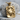 Scroll Skull Pendant, gold vermeil, product view on stone