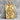 King of Diamonds Pendant, gold vermeil finish on stone display