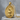 Saint Veronica Pendant, gold vermeil, product photo on stone