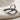 Standing Loop Split Band Ring, oxidized silver, angled product view
