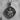 Saint Alexander Nevsky Pendant in oxidized silver, angled product photo