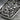 Ryujin Dragon Wave Pendant, oxidized silver, close-up of relief details
