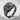 Engraved Octagon Signet Ring, black rhodium plated front view
