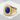 Octagon Lapis Signet Ring, gold vermeil finish angled product view
