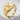 Engraved Octagon Signet Ring, gold vermeil finish front view