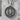 Stella Maris Star Medal Pendant, oxidized silver, product view on chain