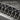 Cathedral Arch Beard Comb, oxidized silver, close-up of gothic arch tracery
