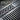 Knotwork Band Beard Comb, oxidized silver, close-up of relief knotwork