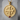 Jerusalem Cross Garnet Pendant, gold vermeil, product photo