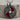 Viking Shield Scale Quarter Pendant, oxidized, front studio view