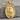 Saint Jude Garnet Pendant, gold vermeil, studio product photo