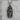 Santa Muerte Radiant Halo Pendant, oxidized silver, front product view