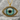 Evil Eye Night Halo Pendant, gold vermeil, front product photo