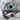 Evil Eye Woven Shoulder Ring, black rhodium plated, angled front view