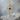 Garnet Arch Key Pendant, gold vermeil, front product view