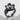 Sakura Folded Petal Ring in black rhodium, product view