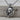 Cavalier Spaniel Leaf Pendant, oxidized silver finish front view