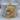 Wolf Acorn Bough Pendant, gold vermeil product photo