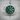Vegvisir Green Enamel Ring, polished silver, product photo