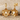 Pearl Magnolia Cup Drop Earring, product photo in gold vermeil finish