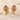 October Tourmaline Bud Stud Earring, gold vermeil, angled product photo
