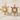 April CZ Star Stud Earring, gold vermeil product photo