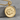 Double Dice Seven Pendant, gold vermeil, front product photo