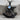 Quartz Sextant Pendant, black rhodium, studio product photo