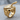 Masonic Trowel Ashlar Ring, gold vermeil product photo