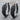 Raven Feather Hoop Earring, black rhodium finish, product photo