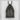 Cathedral Recessed Gate Pendant, black rhodium, front view