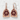 Rose Window Crimson Earring, rose gold, product photo