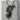 Femur Laurel Crest Pendant, black rhodium plated, front view