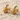 Witch Hat Skull Earring, gold vermeil, front view