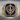 Khanda Blue Enamel Signet Ring in gold vermeil finish