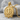 Khanda Lotus Relief Pendant, gold vermeil, product photo