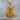 Santa Muerte Hourglass Relief Pendant, gold vermeil product photo