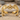Bat Fanned Wings Bracelet, gold vermeil, front view