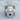 Garnet Wolf Rose Pendant, polished silver, front product view