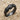 Fede Acanthus Cuff Ring, black rhodium, product photo view