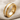 Ivory Inset Ring in gold vermeil studio view