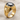 Hematite Gauntlet Claw Ring, gold vermeil product photo angled view