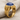 Lapis Raptor Shoulder Ring, gold vermeil, front view