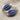 Cobalt Cocoon Open Ring, oxidized silver, studio product view