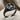 Peace Signet Ring, black rhodium, angled product photo
