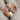 Three Row Open Arc Ring, rose gold, angled product photo