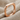 Soft square tube ring, rose gold, angled view
