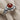 Carnelian Petal Cup Ring, oxidized silver finish, angled view