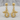 Mermaid Tail Wave Earring, gold vermeil, front product view